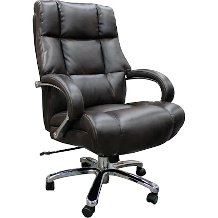 Heavy Duty Desk Chair with Curved Track Arms